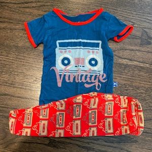12-18 month Kickee Pants Vintage Cassette set